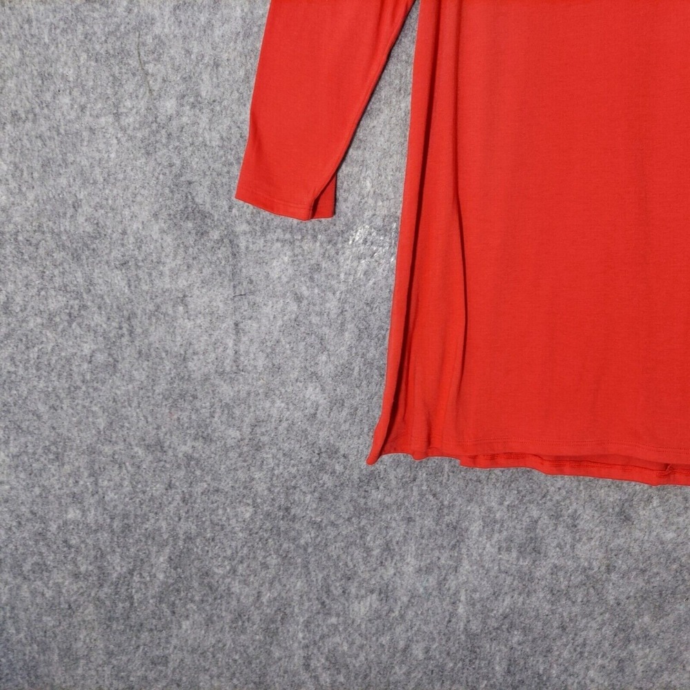 NWOT Victoria Secret Shirt S Minimalist Loose Plunge V Neck Stretch Red Casual - Picture 4 of 11